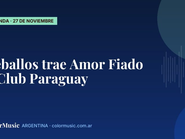 Zeballos trae Amor Fiado a Club Paraguay